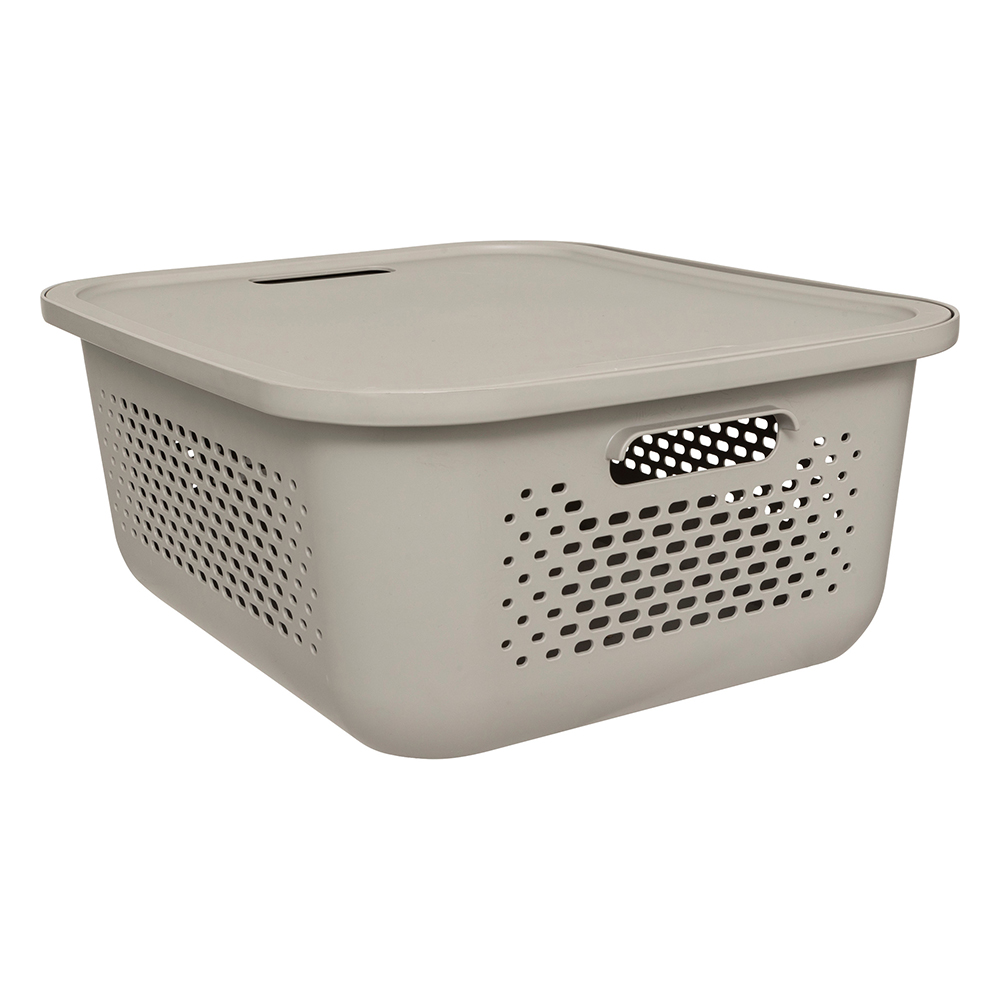 aera-laundry-perforated-plastic-basket-linen-beige-13-9l