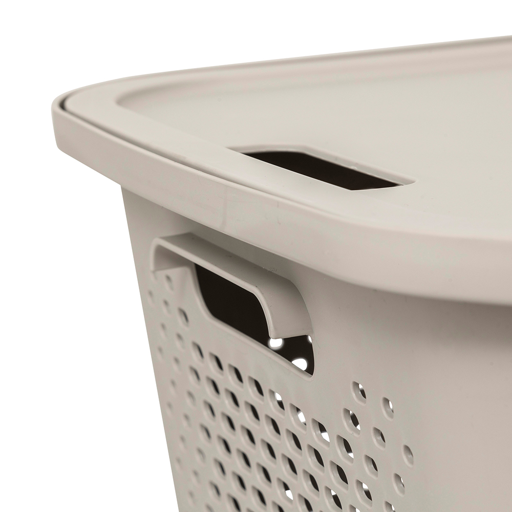 aera-laundry-perforated-plastic-basket-linen-beige-13-9l