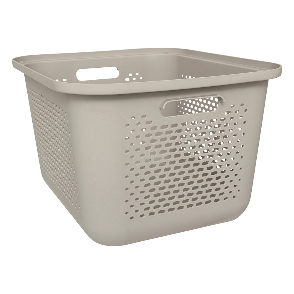 aera-laundry-perforated-plastic-basket-linen-beige-19-6l