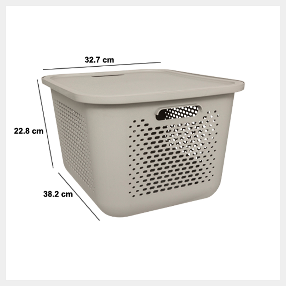 aera-laundry-perforated-plastic-basket-linen-beige-19-6l