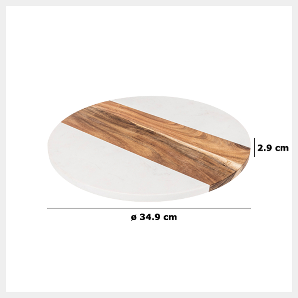 5five-harmony-acacia-wood-marble-rotating-tray-35cm