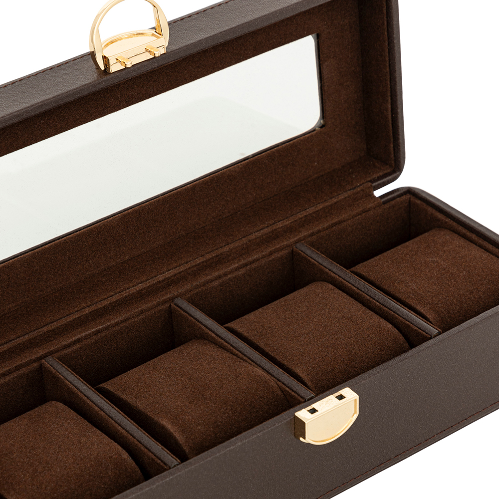 atmosphera-jule-watches-storage-box-brown-27cm-x-11cm