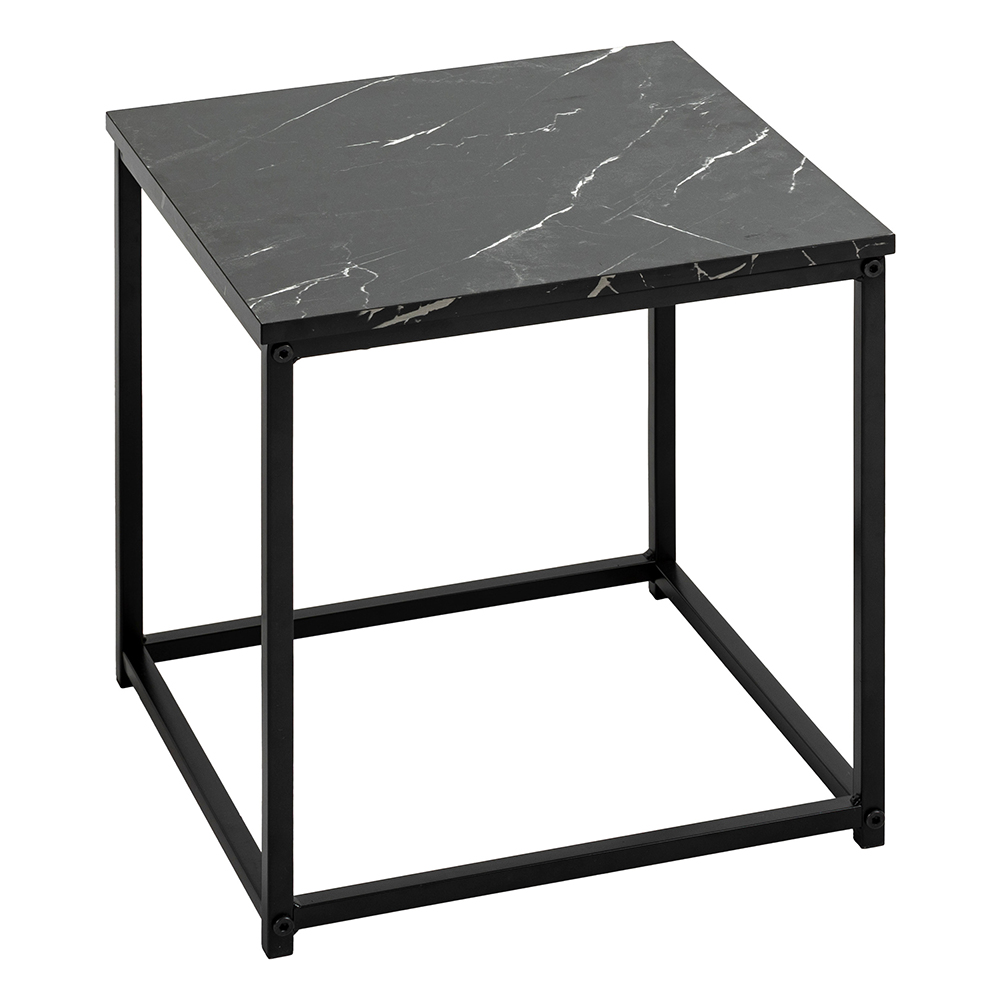 atmosphera-jones-marble-design-metal-side-table-set-of-2-pieces-black