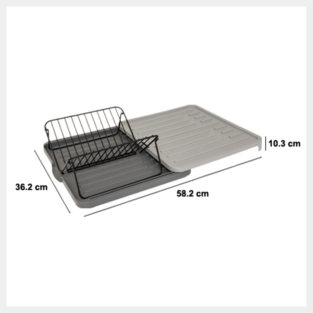 5five-neo-2-extendable-dish-drain-rack-grey-58-2cm-x-36-2cm