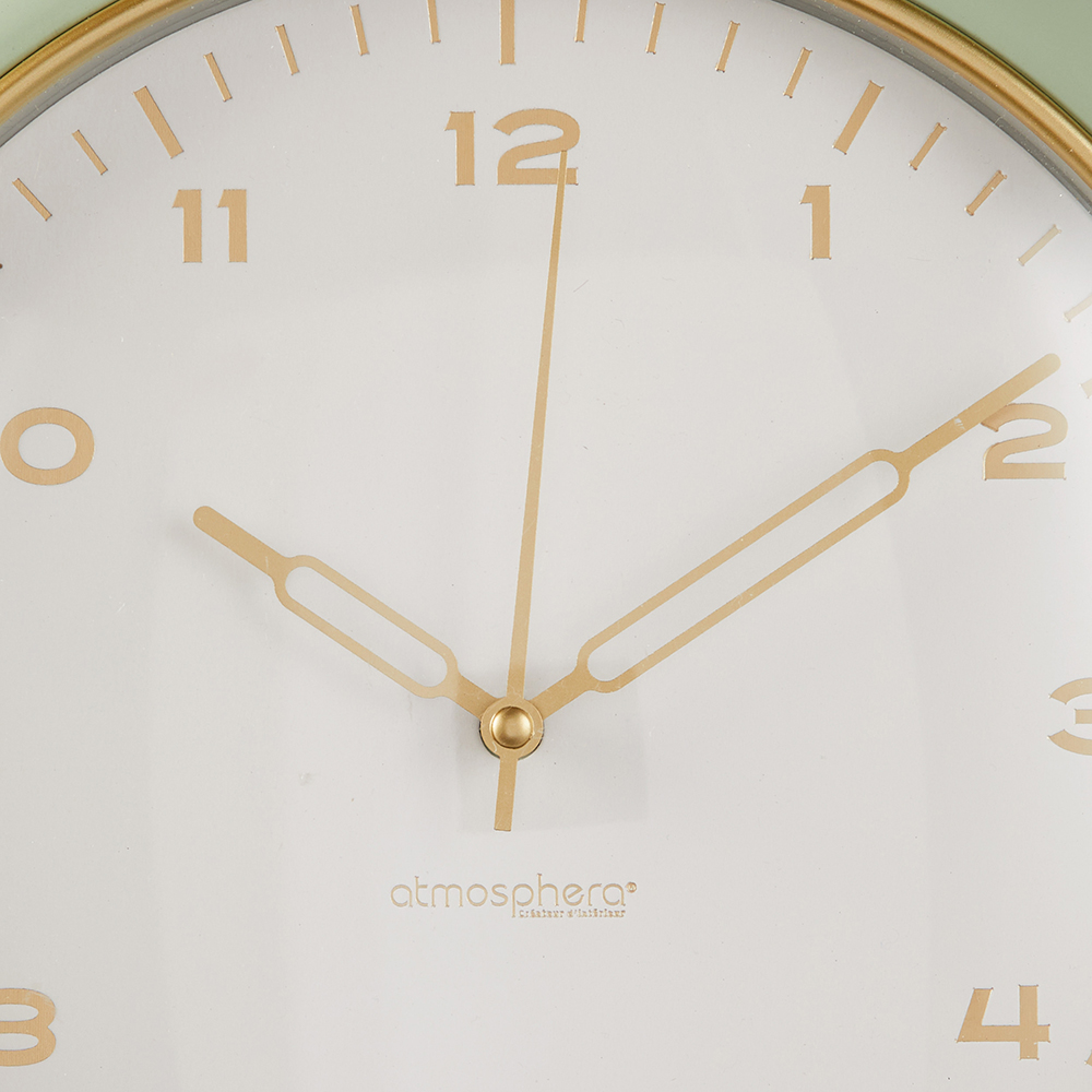 atmosphera-clarisse-plastic-clock-28cm-3-assorted-colours