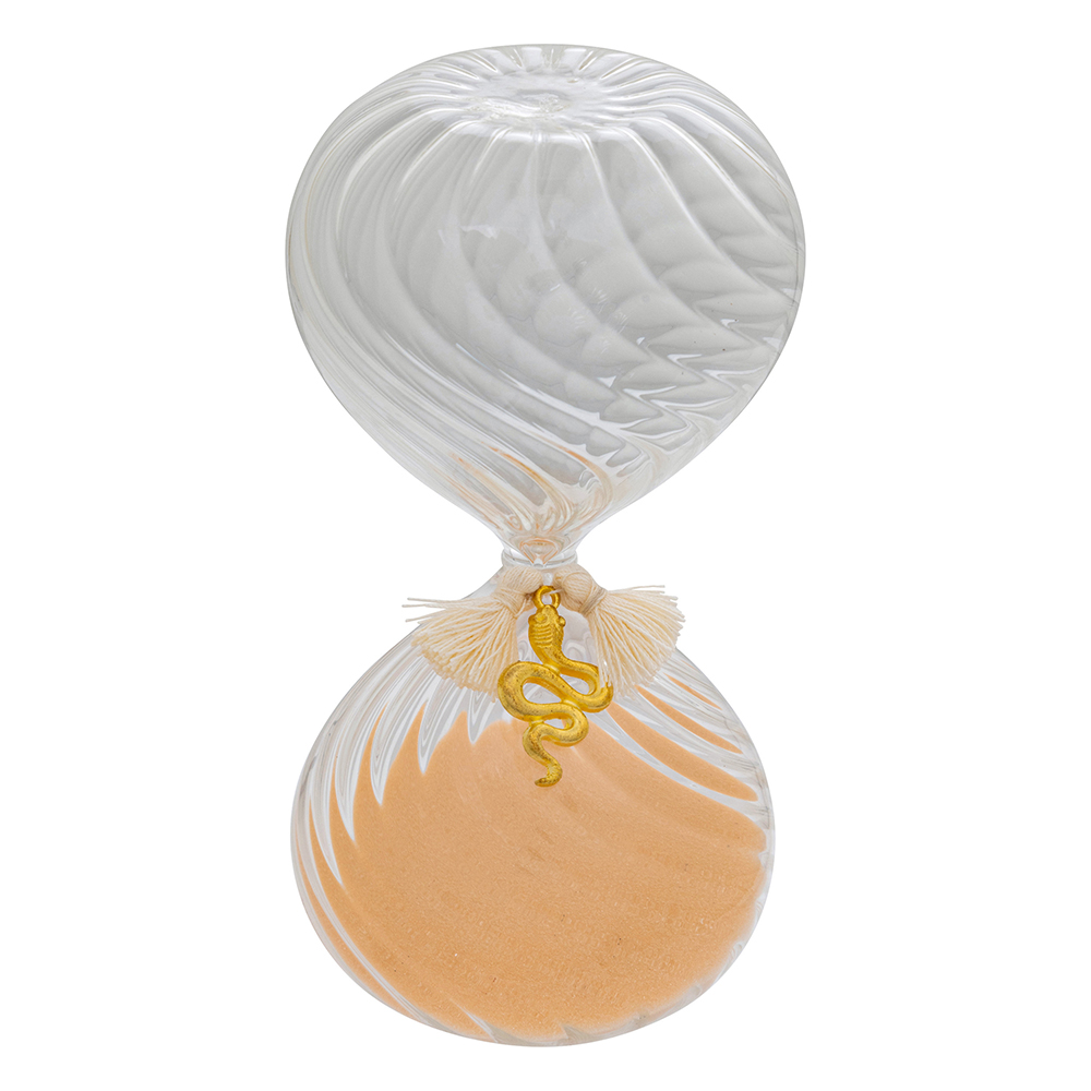 atmosphera-wild-glass-hourglass-ornament-2-assorted-colours-15cm