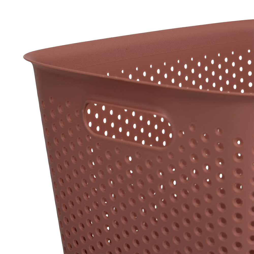 5five-tila-perforated-plastic-laundry-basket-sienna-red-17l