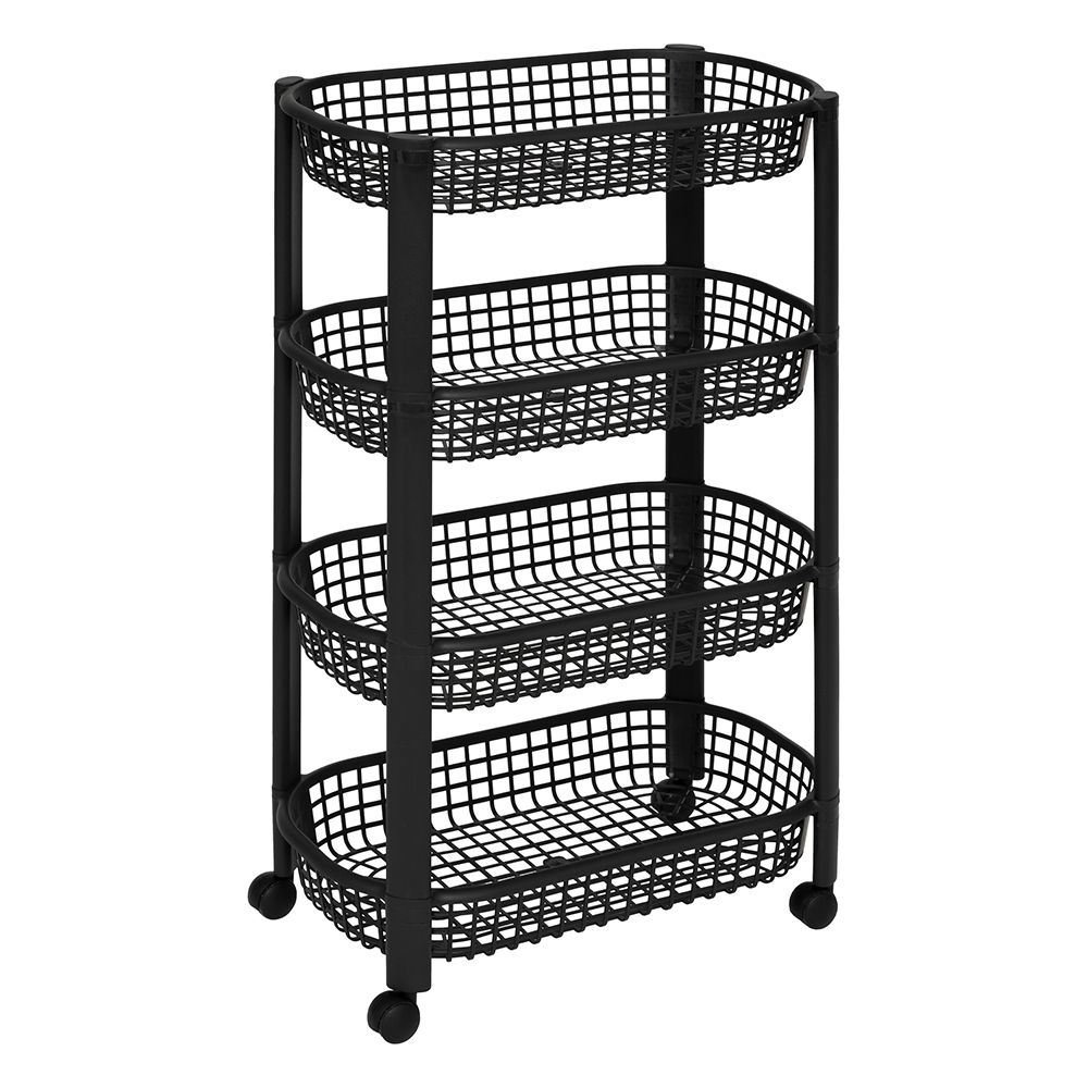 5five-plastic-4-tier-basket-trolley-black