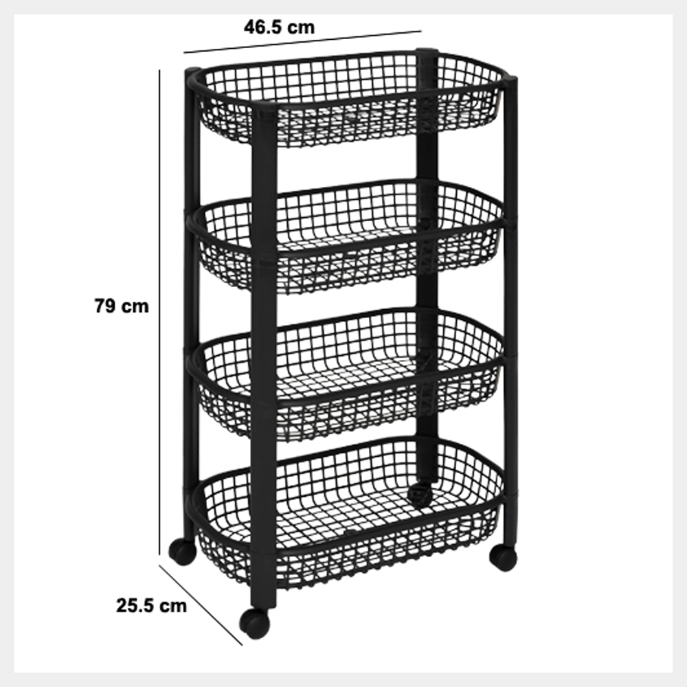 5five-plastic-4-tier-basket-trolley-black