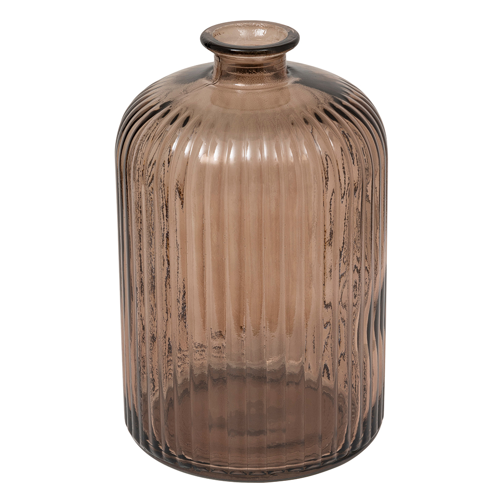 atmosphera-luz-recycled-glass-vase-brown-23cm