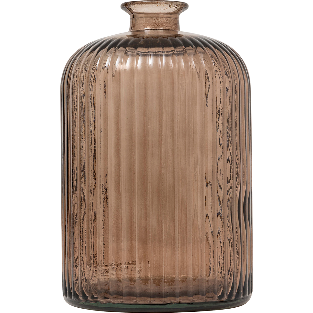 atmosphera-luz-recycled-glass-vase-brown-23cm