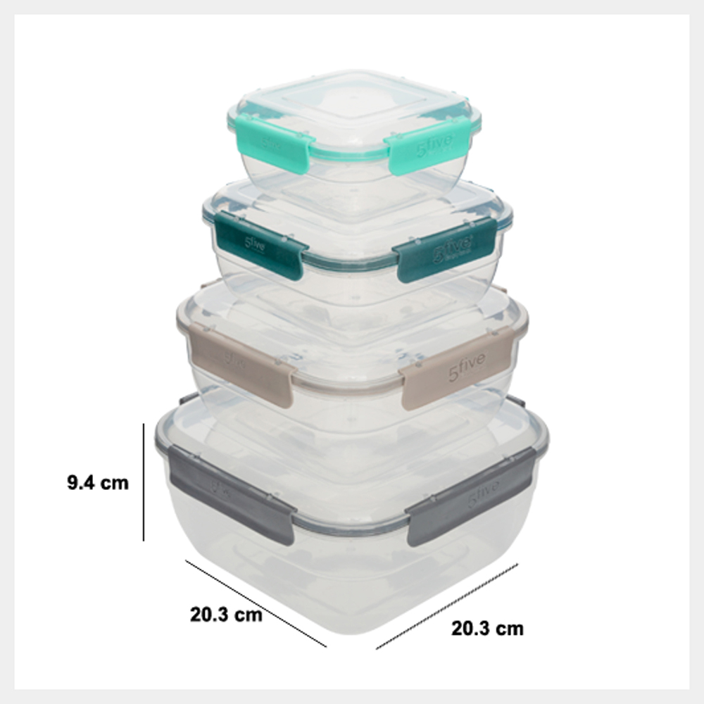 5five-klic-square-plastic-food-containers-set-of-4-pieces