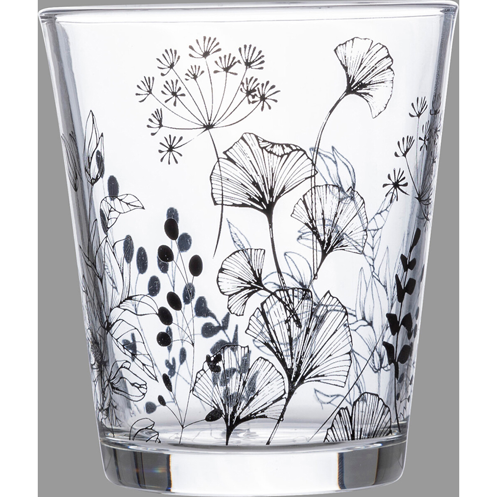 secret-de-gourmet-white-floral-low-cup-transparent-glass-33-cl