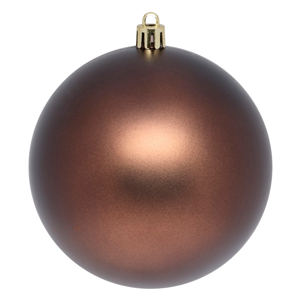 atmosphera-christmas-baubles-set-of-4-pcs-brown-mix-plastic-balls-10-cm