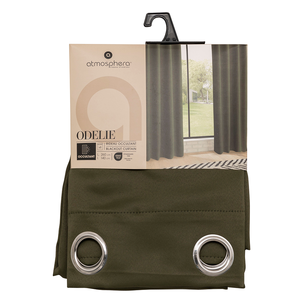 atmosphera-blackout-eyelet-curtain-khaki-green-140cm-x-260cm