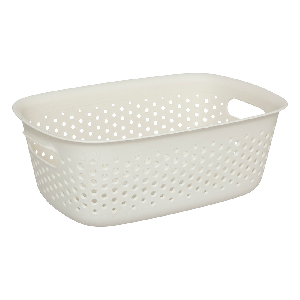 5five-tila-perforated-plastic-laundry-basket-cream-3-5l