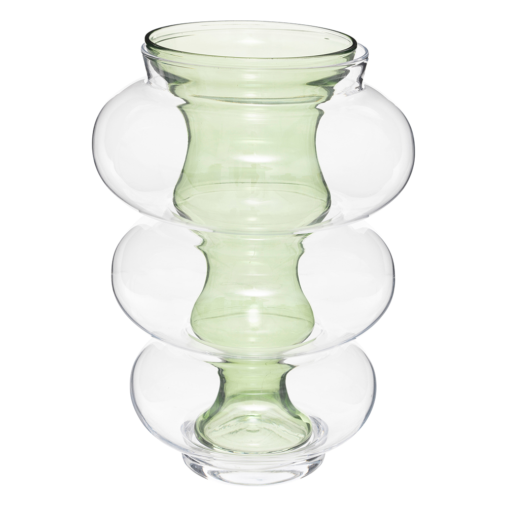 atmosphera-matali-double-glass-vase-green-35cm