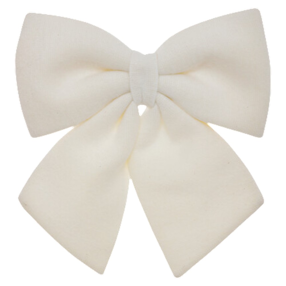 the-essentials-wool-effect-christmas-decoration-bow-white-40-×-43-cm