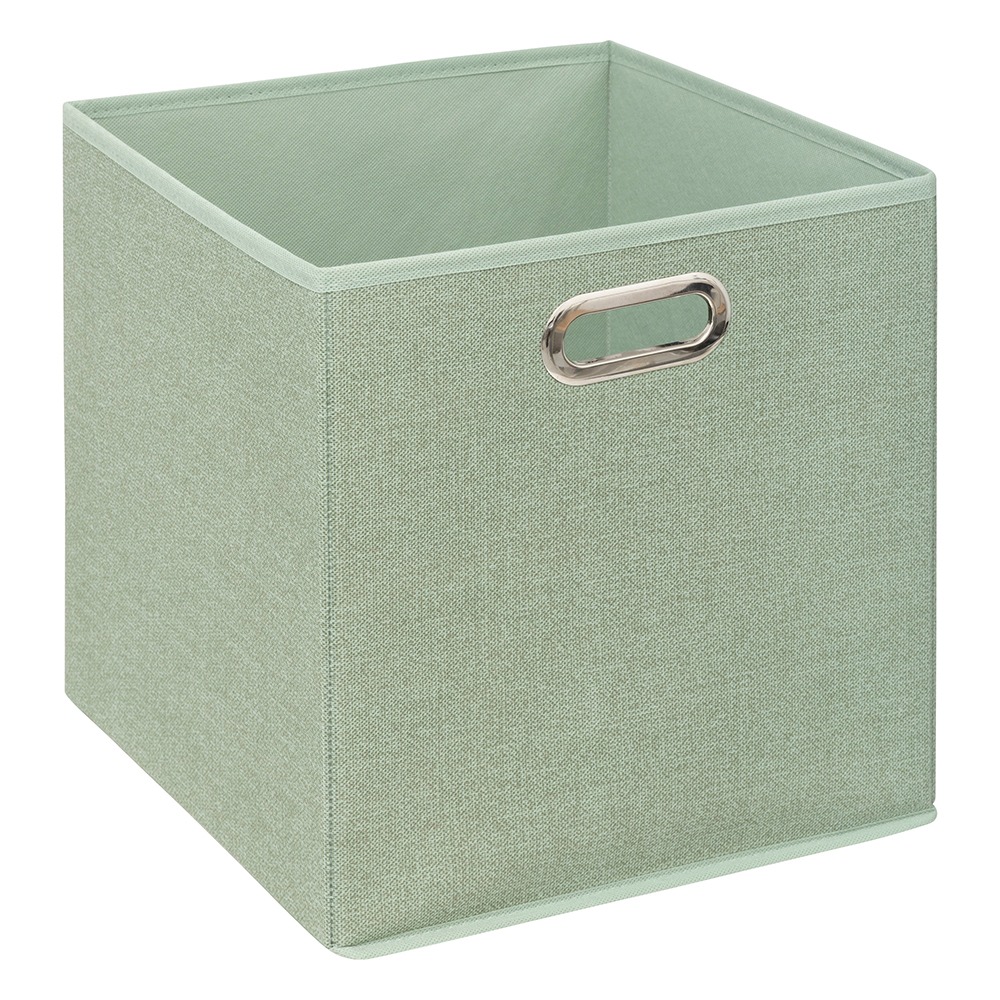 5five-fabric-storage-basket-sage-green-31cm-x-31cm