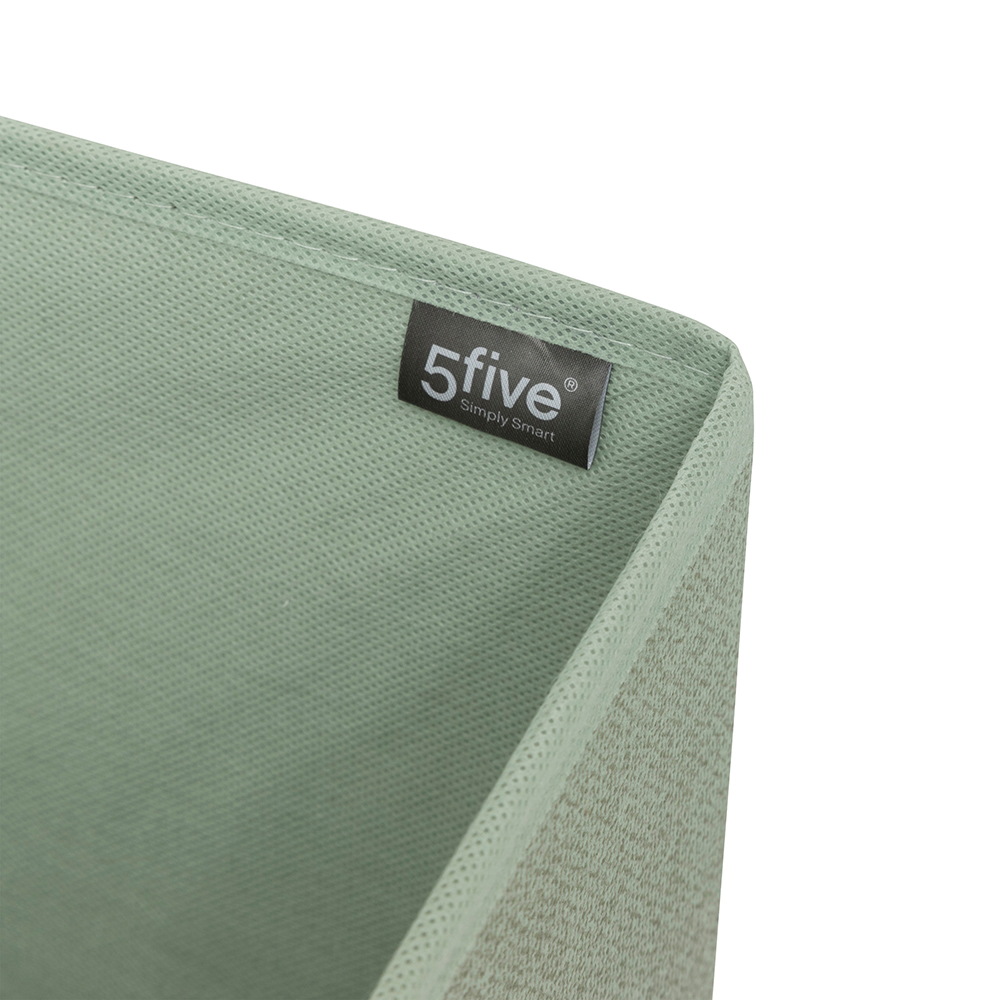 5five-fabric-storage-basket-sage-green-31cm-x-31cm