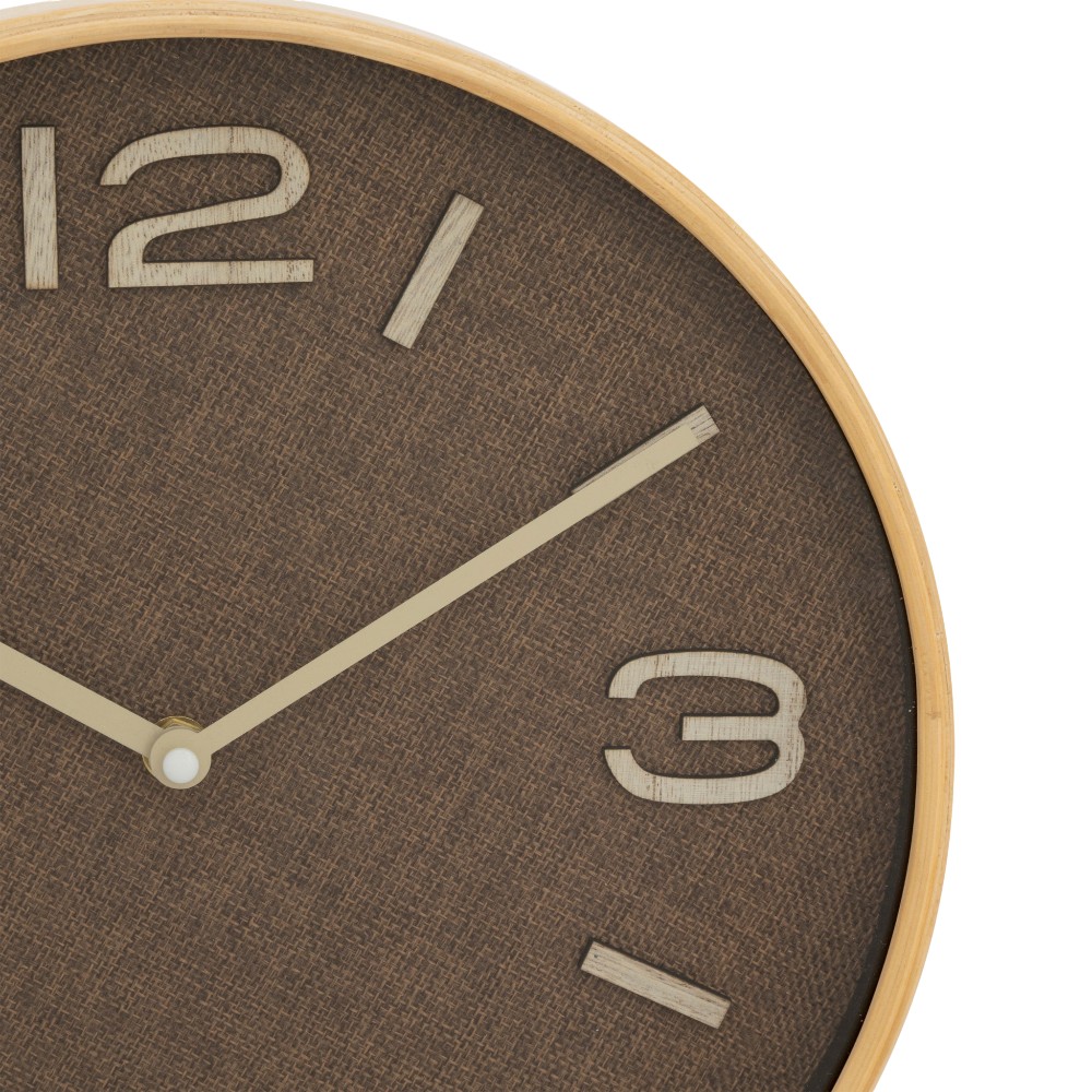 atmosphera-wall-clock-ellis-wood-brown-30-cm