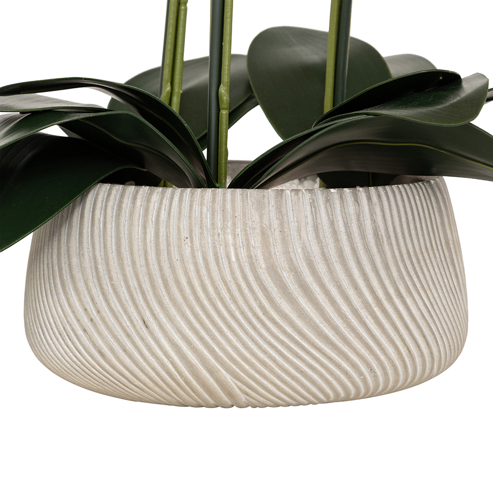 atmosphera-sanae-artificial-orchid-flower-orange-in-cement-pot-60cm