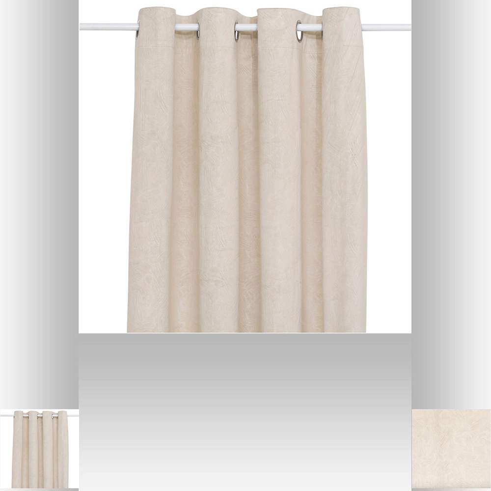 atmosphera-fujo-blackout-velvet-eyelet-curtain-linen-beige-135cm-x-260cm