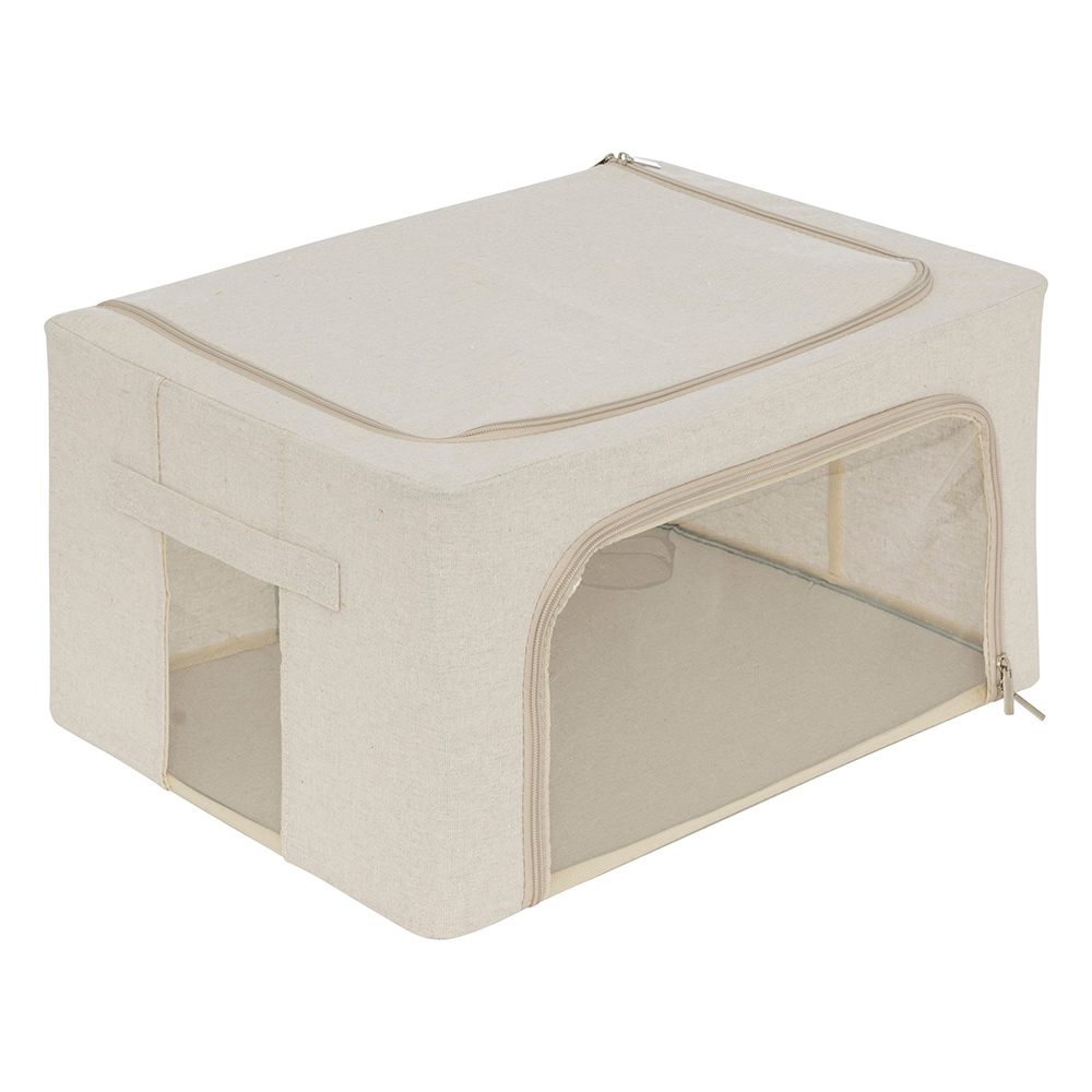 5five-dressy-double-opening-storage-bag-beige-40cm-x-31cm