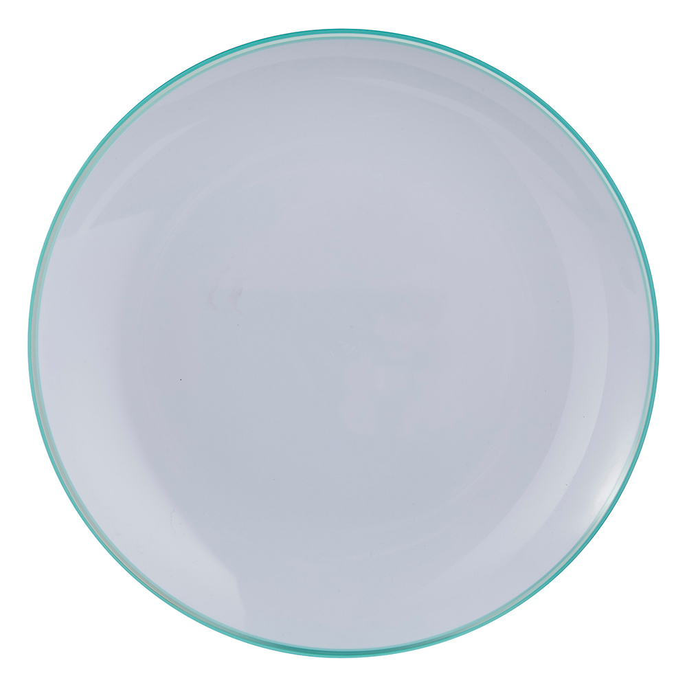 5five-plastic-plate-white-mint-green-25cm