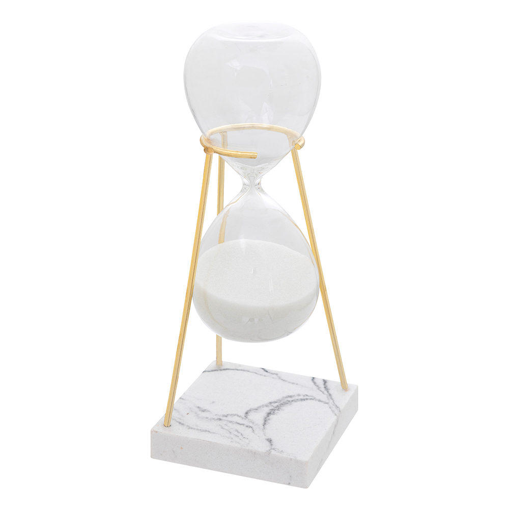 atmosphera-olen-glass-hourglass-ornament-21cm