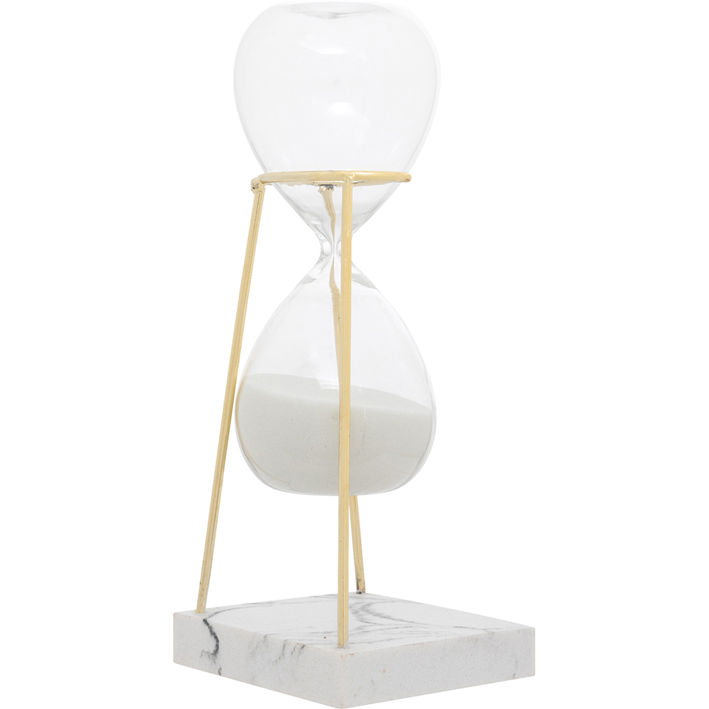 atmosphera-olen-glass-hourglass-ornament-21cm