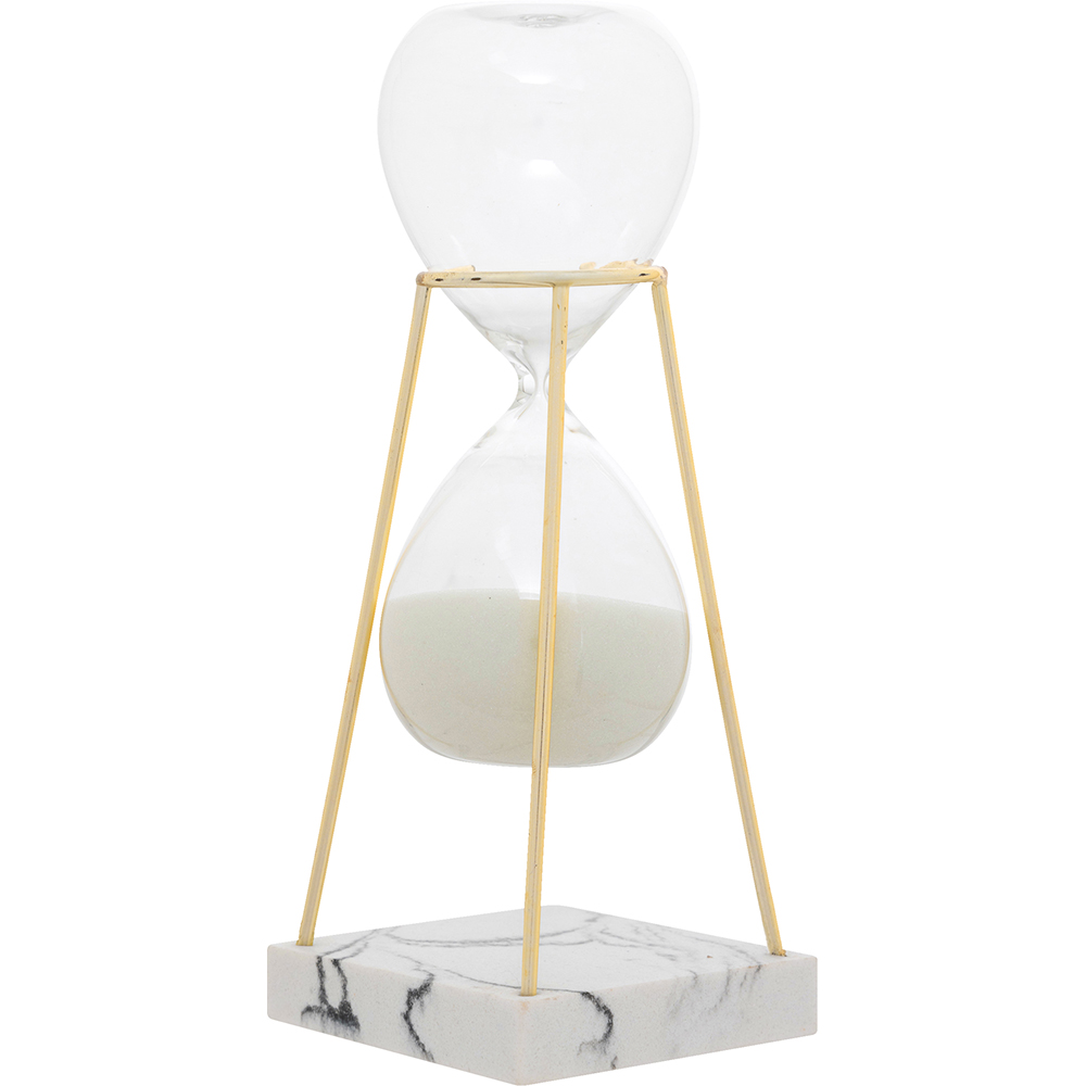atmosphera-olen-glass-hourglass-ornament-21cm