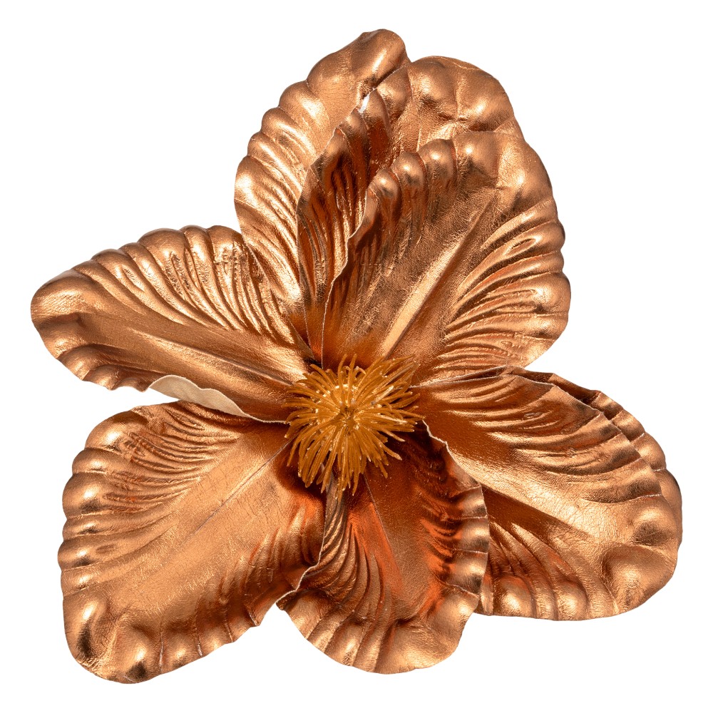 atmosphera-christmas-tree-clip-shiny-magnolia-bronzecopper-22-cm