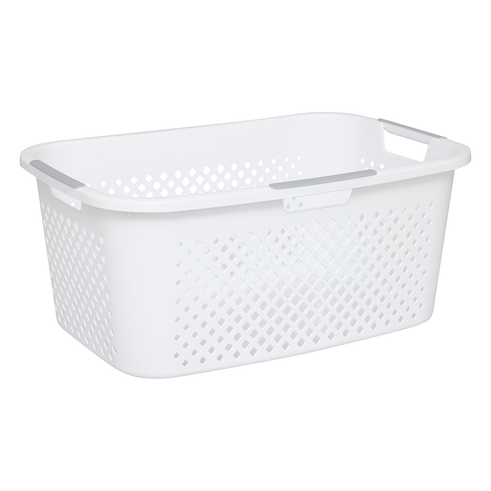 5five-laundry-perforated-plastic-basket-40l-white