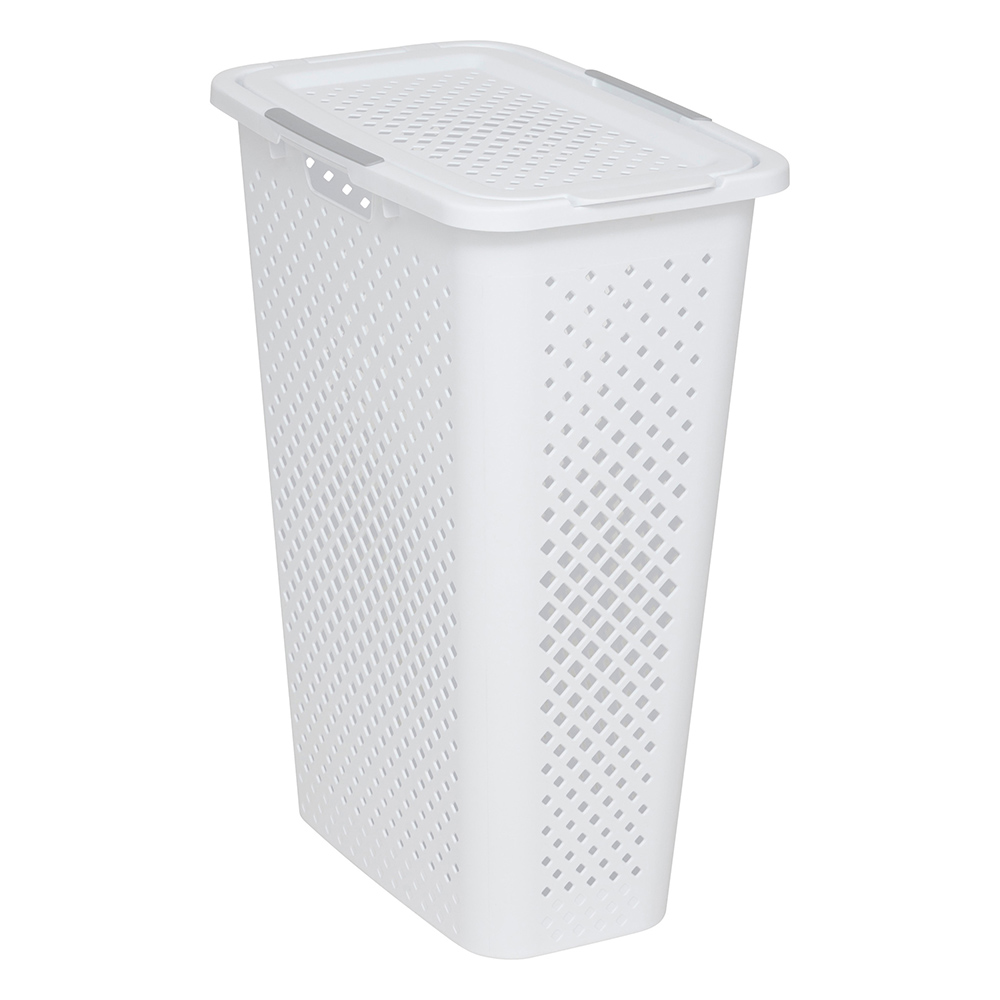 5five-plastic-slim-laundry-basket-42l-white