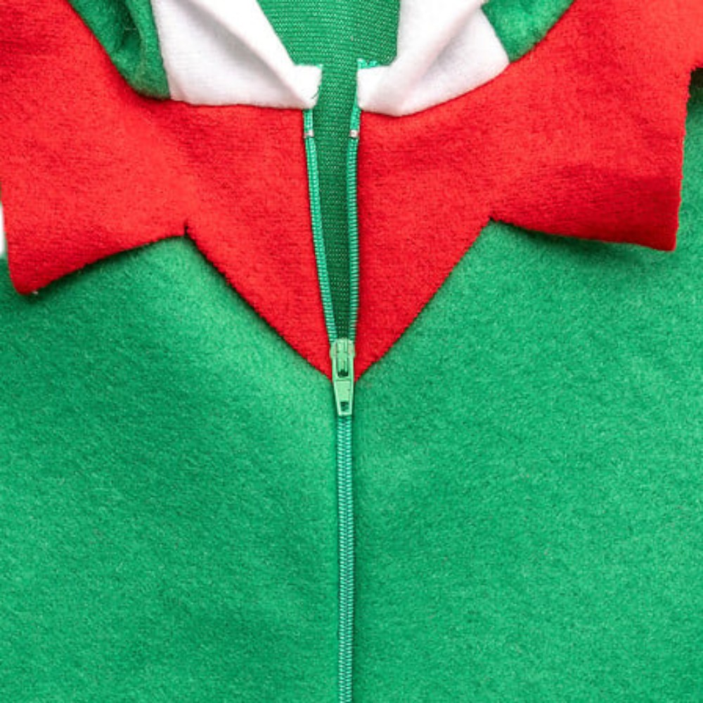 children’s-hooded-elf-costume-jumpsuit-green-and-red-assorted-sizes