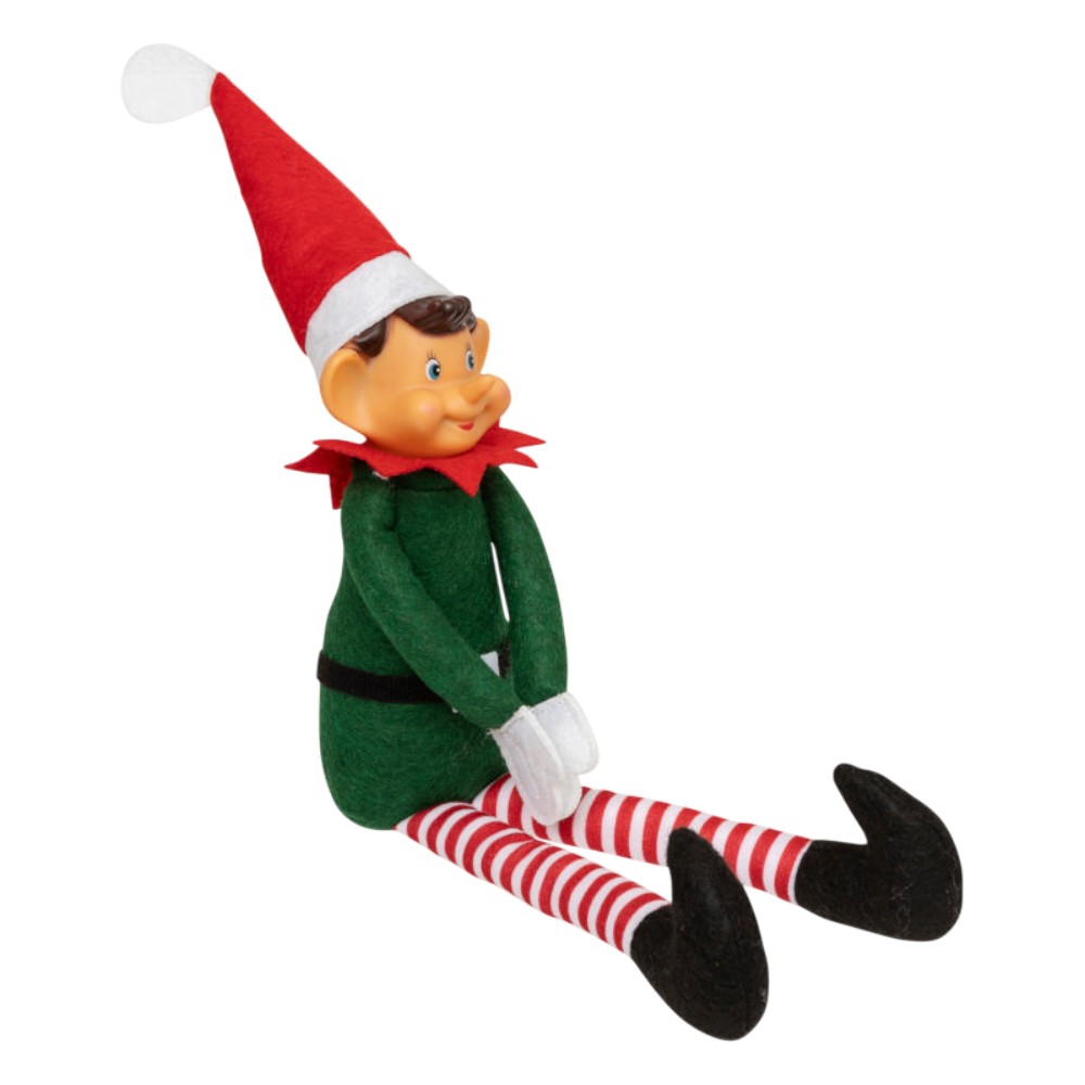 atmosphera-christmas-seated-elf-boygirl-plush-fabric-2-assorted-designs