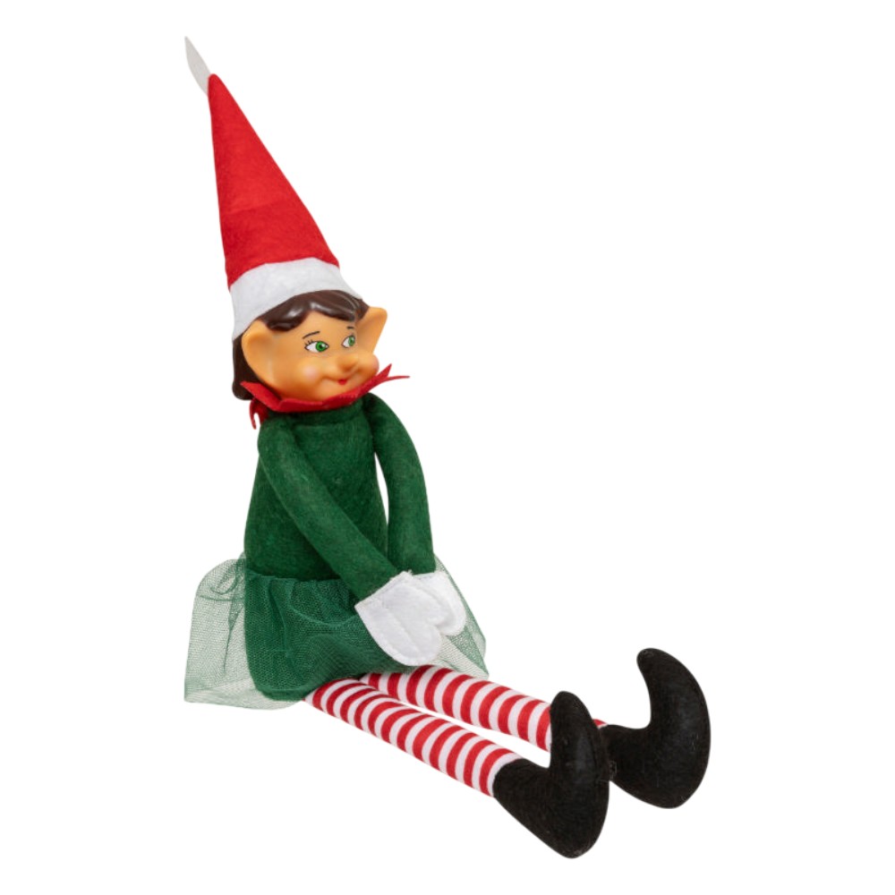 atmosphera-christmas-seated-elf-boygirl-plush-fabric-2-assorted-designs