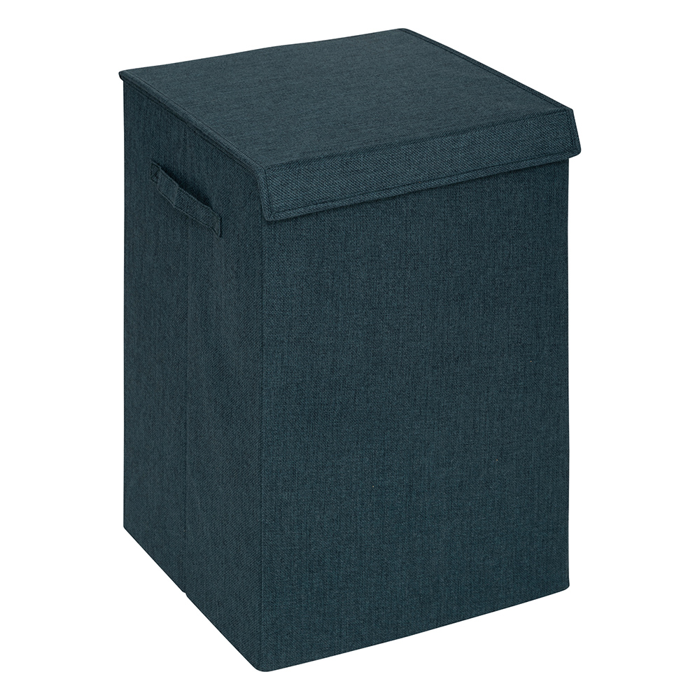 5five-poly-cotton-laundry-basket-74l-petrol-blue
