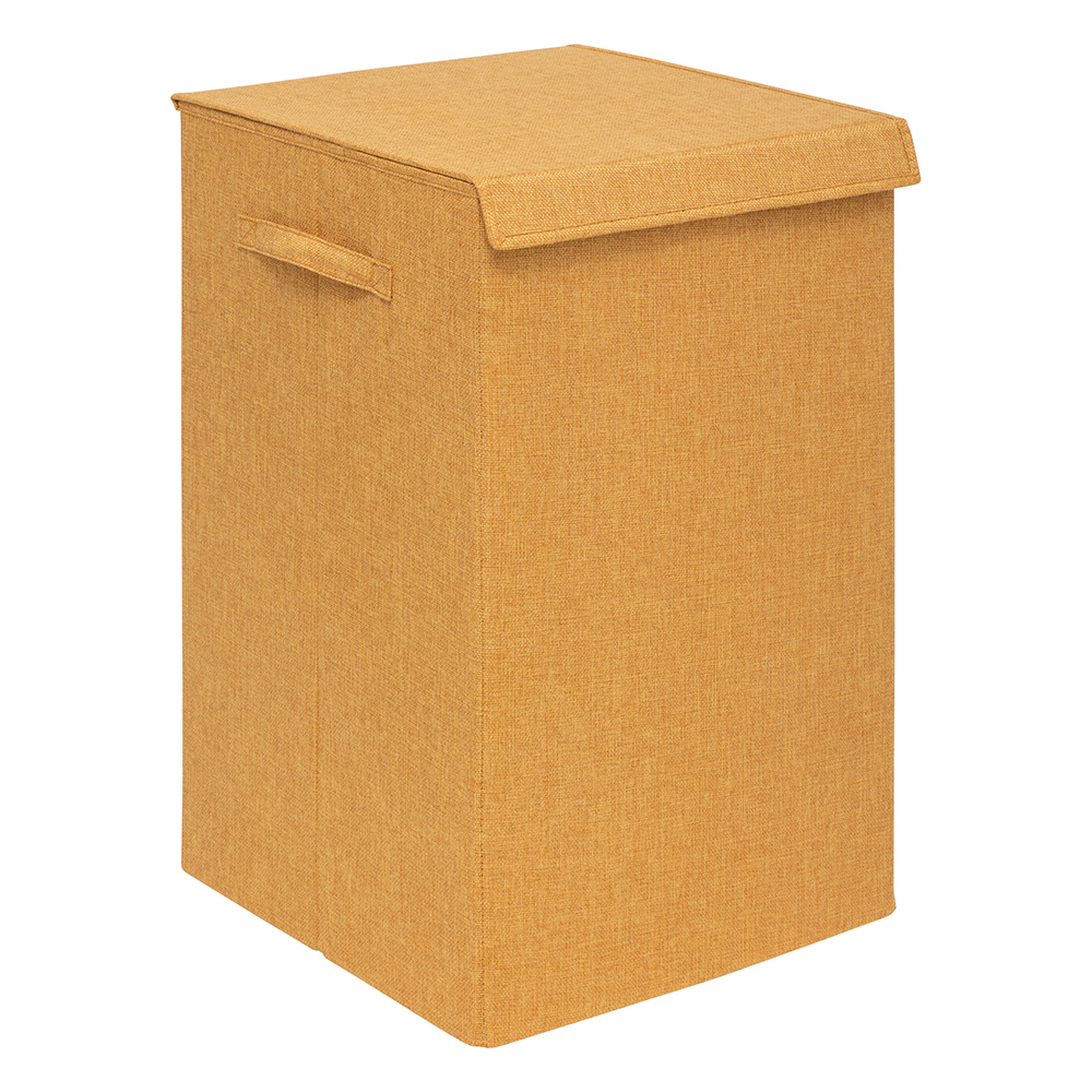 5five-poly-cotton-laundry-basket-74l-mustard-yellow