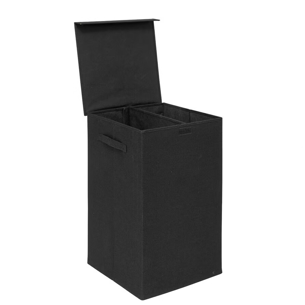 5five-double-compartment-fabric-laundry-bin-black-75l