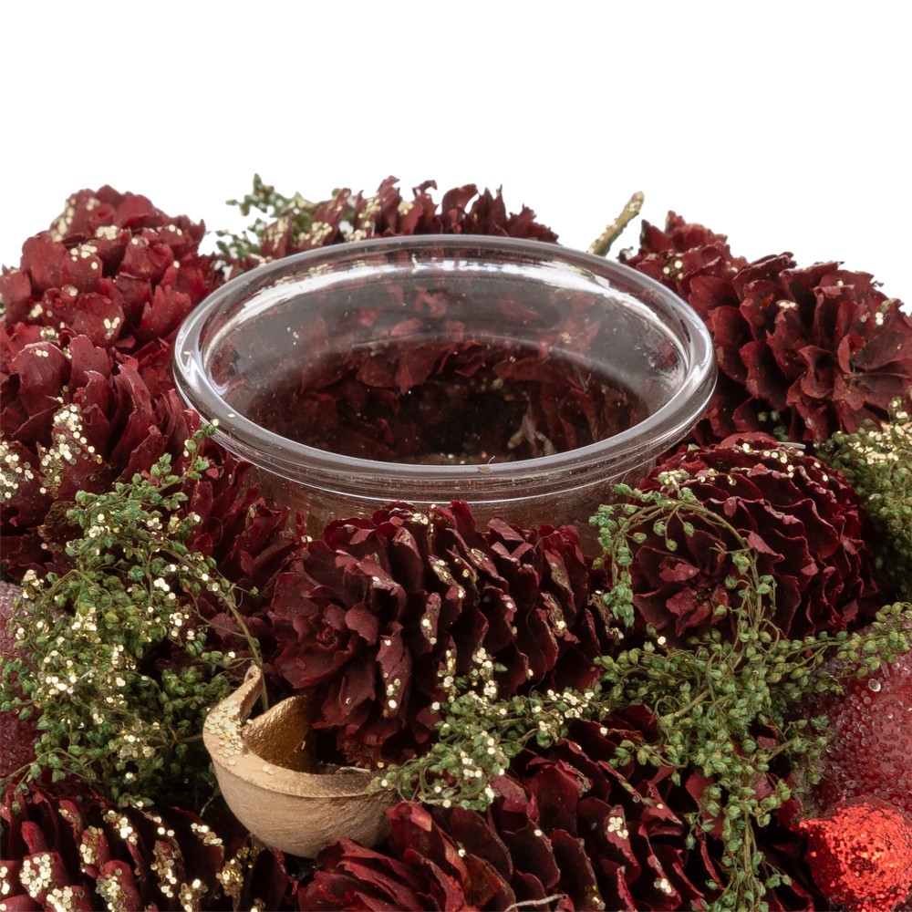 atmosphera-christmas-candle-holder-apples-and-nature-dark-red-1-pcs-