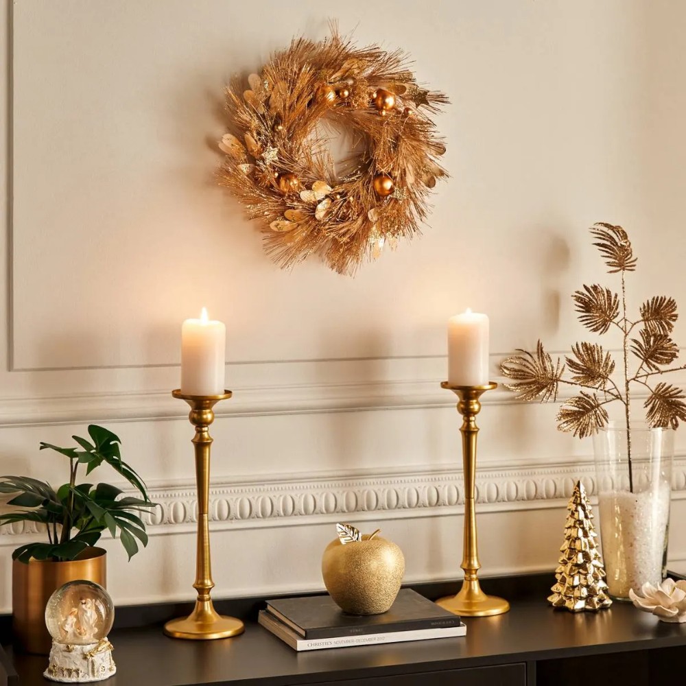 atmosphera-christmas-wreath-golden-35-cm
