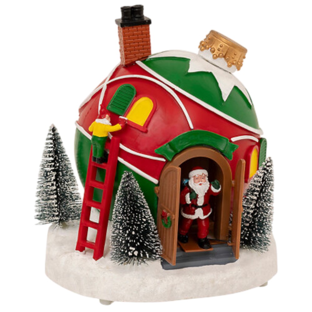 musical-led-santa-ball-house-christmas-village-with-movement-22-cm