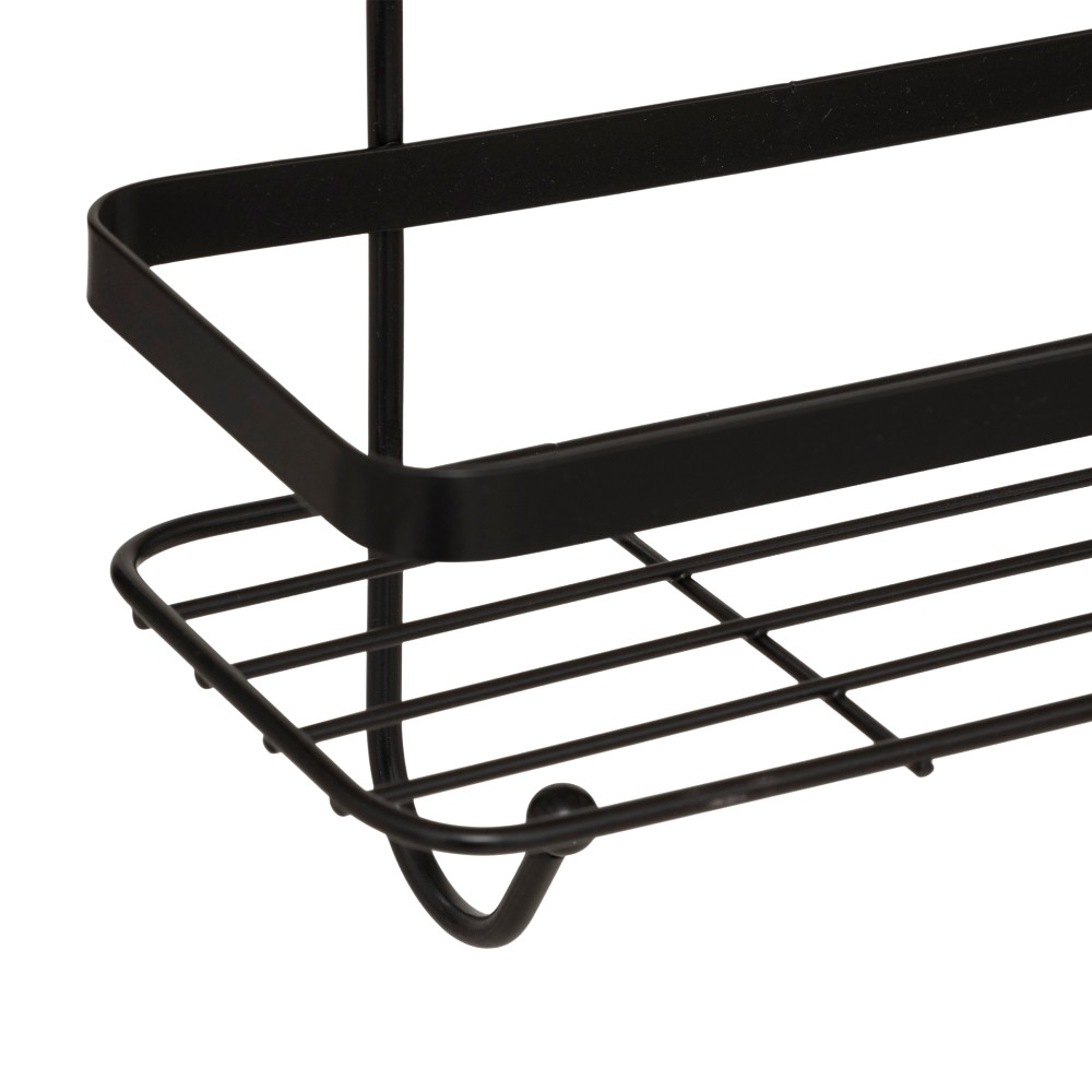5five-2-level-servitor-shower-rectangular-2-shelves-venterra-black-hook