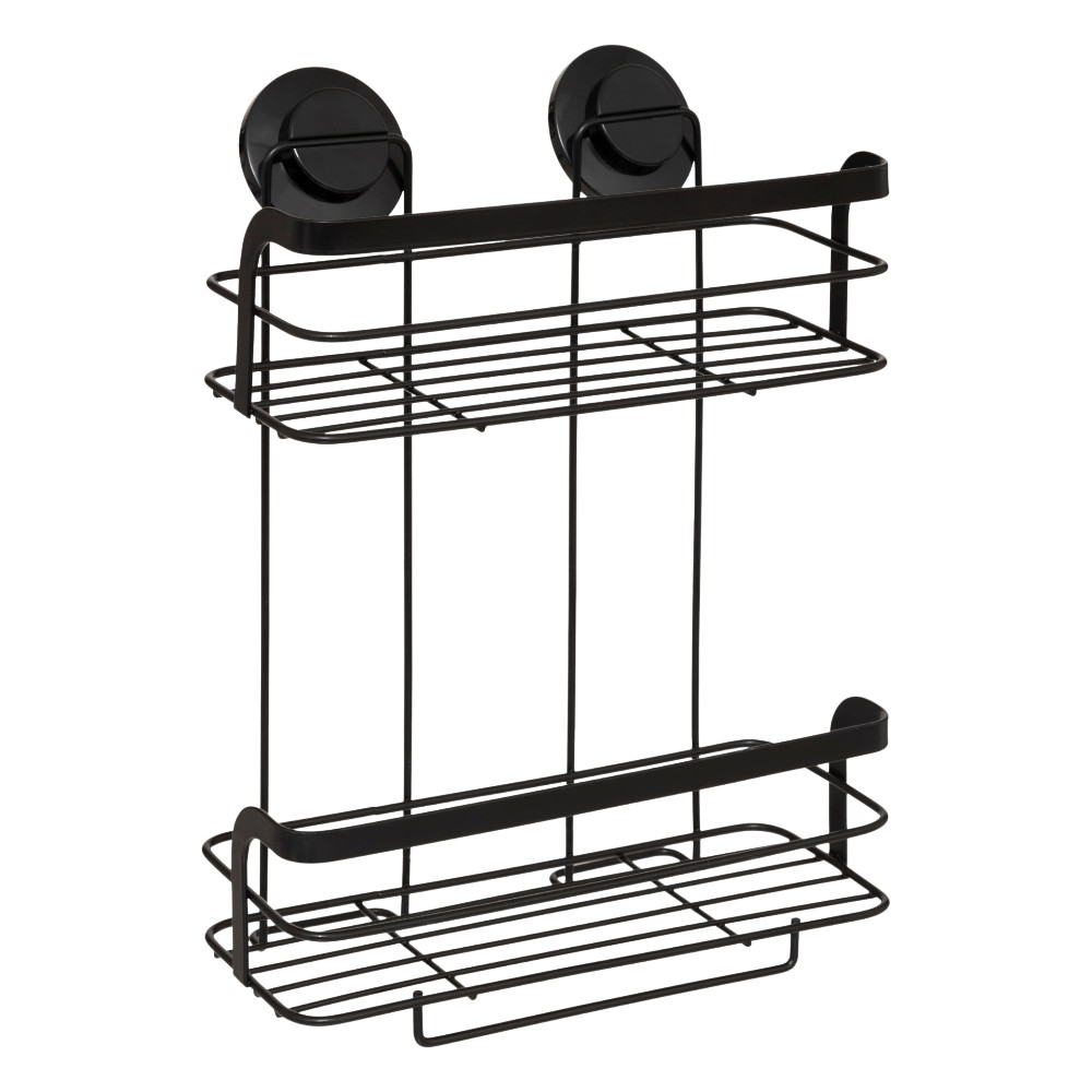 5five-2-level-servitor-suction-rectangular-shower-2-shelves-venterra-black