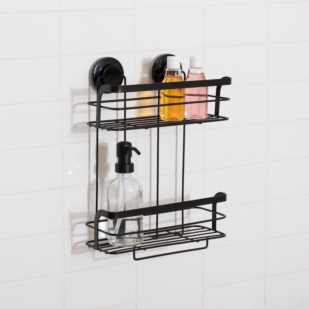 5five-2-level-servitor-suction-rectangular-shower-2-shelves-venterra-black
