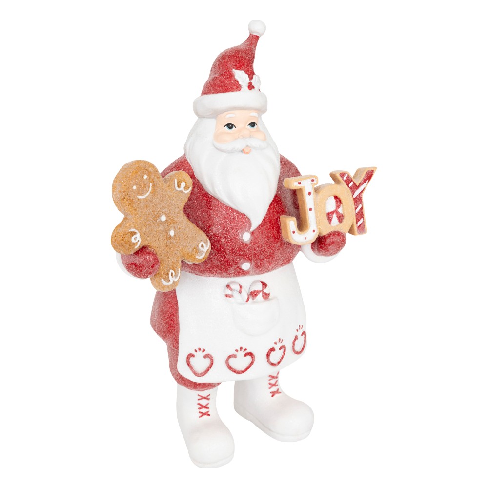 atmosphera-christmas-santa-claus-with-cookies-resinceramic-white-33-cm