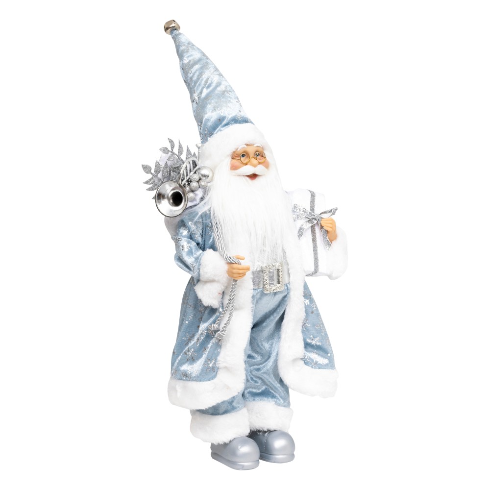 atmosphera-christmas-santa-claus-standing-resinceramic-blue-45-cm