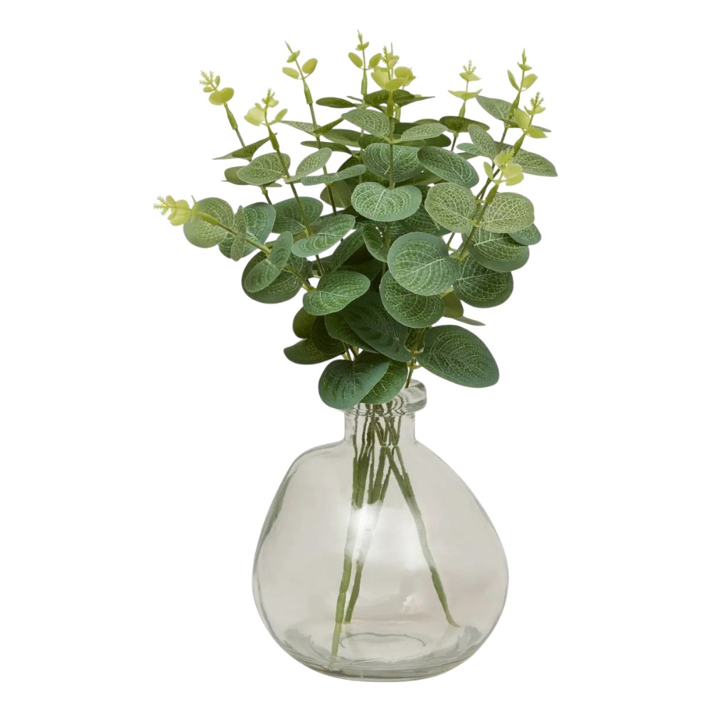atmosphera-artificial-plant-in-vase-eucalyptus-glass-35-cm